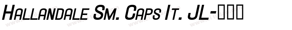Hallandale Sm. Caps It. JL字体转换